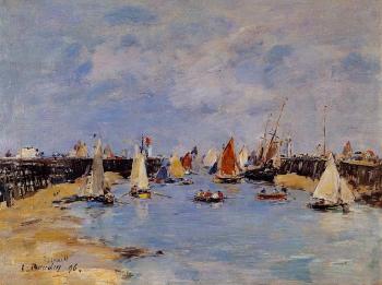 尤金 佈丹 Trouville, the Jettys, Low Tide 尤金 佈丹 Trouville, the Jettys, Low Tide